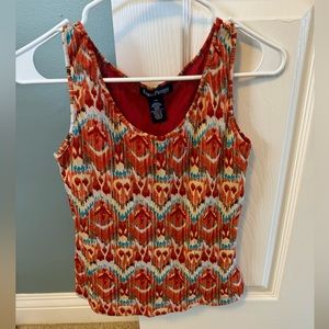 Evan-Picone Colorful Tank Top 100% Nylon size PM. Like New Condition